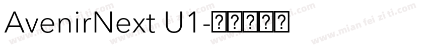 AvenirNext U1字体转换